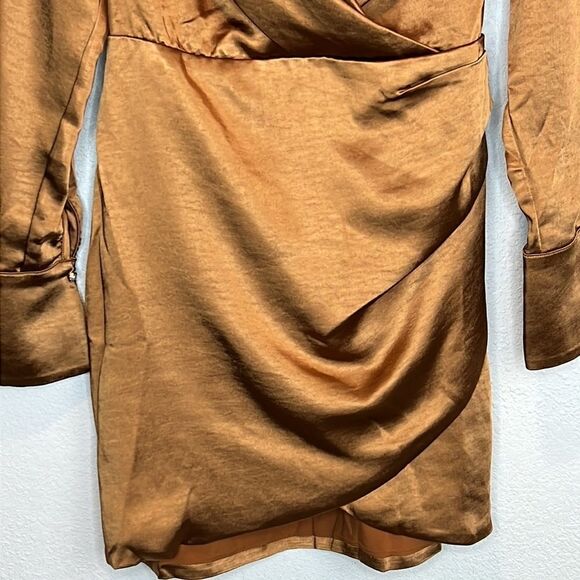 NWT LINE & DOT Bella Mini Dress In Camel Small Revolve - Picture 5 of 14